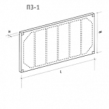 Железобетонная плита ограды ПЗ-1 (индивидуальная)